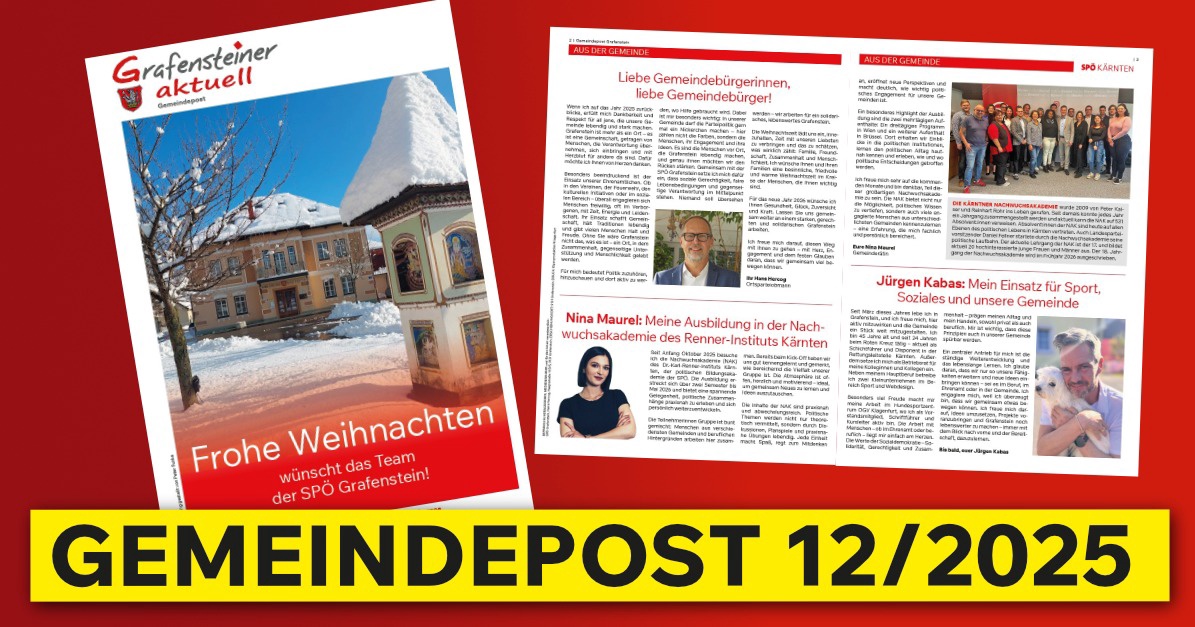 Gemeindepost Dezember 2025 Grafenstein