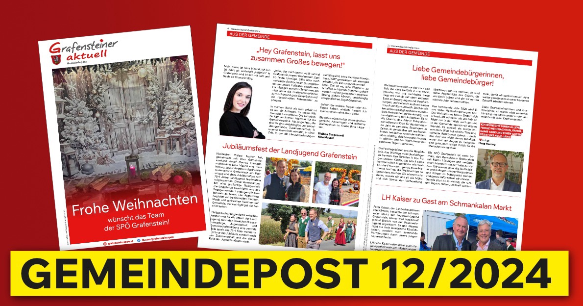 Gemeindepost Dezember 2024 Grafenstein